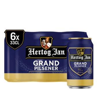 Jumbo Hertog jan - grand pilsener - blik - 6 x 330ml aanbieding