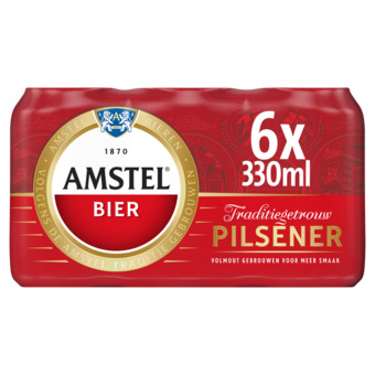 Jumbo Amstel pilsener bier blik 6 x 330ml aanbieding