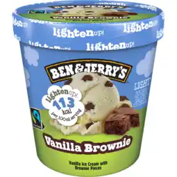 Jumbo Ben & jerry's lighten up! ijs vanilla brownie 465ml aanbieding