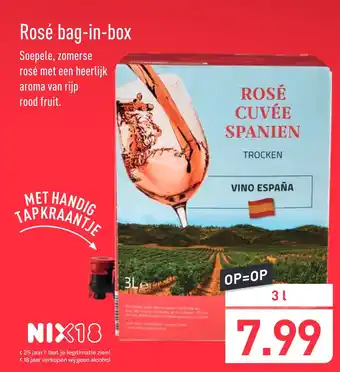 ALDI Rosé bag-in-box 3 liter aanbieding