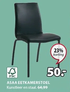 Jysk Asaa eetkamerstoel aanbieding