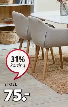 Jysk Adslev stoel aanbieding