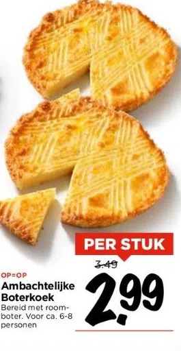 Vomar Ambachtelijke boterkoek aanbieding