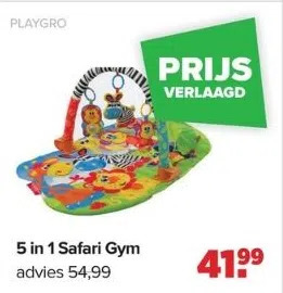 Baby-Dump 5 in 1 safari gym aanbieding
