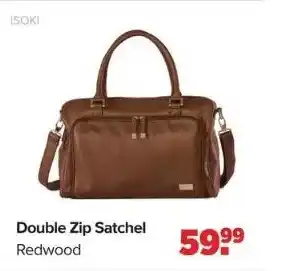 Baby-Dump Double zip satchel redwood aanbieding