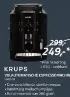 Obbink Krups volautomatische espressomachine aanbieding