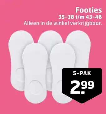 Trekpleister Footies 35-38 t/m 43-46 aanbieding