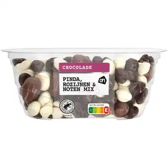 Albert Heijn Ah pinda rozijnen & notenmix chocolade aanbieding