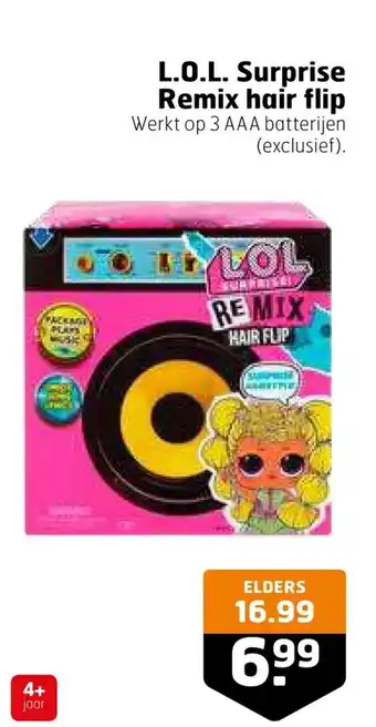 Trekpleister L.O.L. Surprise Remix hair flip aanbieding
