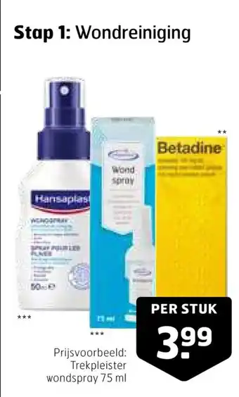 Trekpleister Trekpleister wondspray 75 ml aanbieding