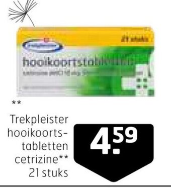 Trekpleister Trekpleister hooikoorts- tabletten cetrizine aanbieding