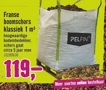 Hornbach Pelfin Franse boomschors klassiek BigBag aanbieding