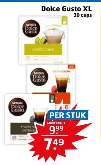 Trekpleister Dolce Gusto XL 30 cups aanbieding
