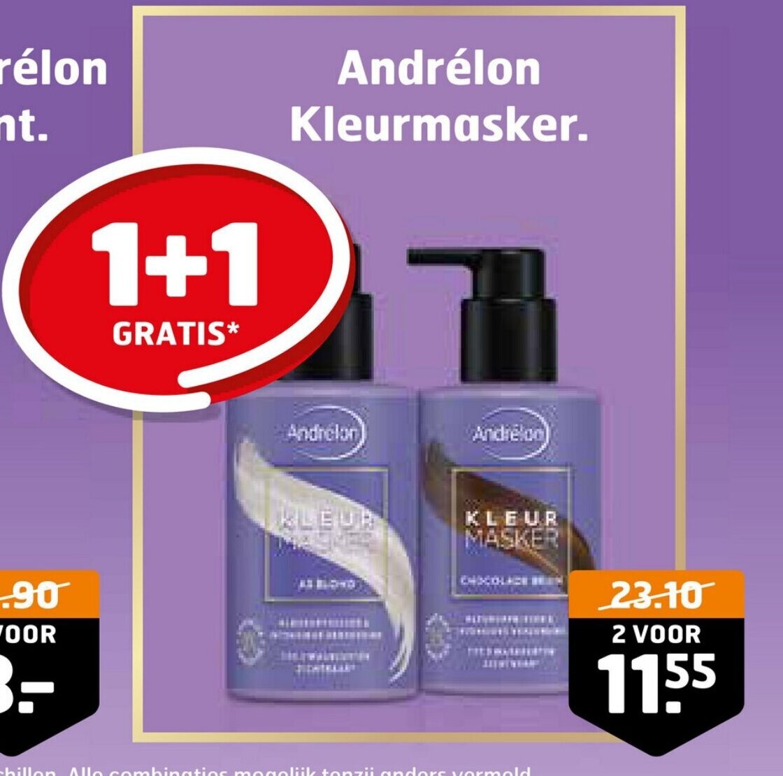 Trekpleister Andrélon Kleurmasker. aanbieding