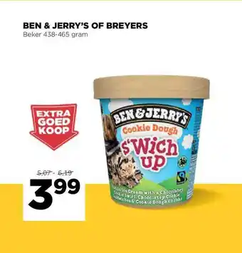 Jumbo Ben & Jerry's of Breyers Bekre 438-465 g aanbieding