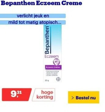 Bol.com Bepanthen eczeem creme aanbieding