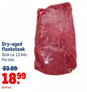 Makro Dry-aged flanksteak aanbieding