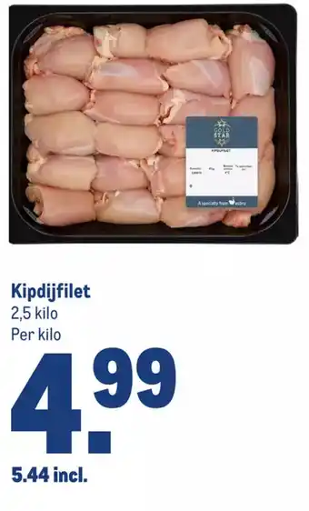 Makro Kipdijfilet 2,5 kilo aanbieding