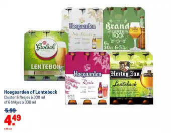 Makro Hoegaarden of Lentebock aanbieding