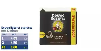 Makro Douwe Egberts espresso aanbieding