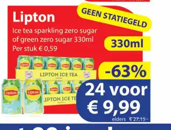 Die Grenze Lipton 330ml aanbieding