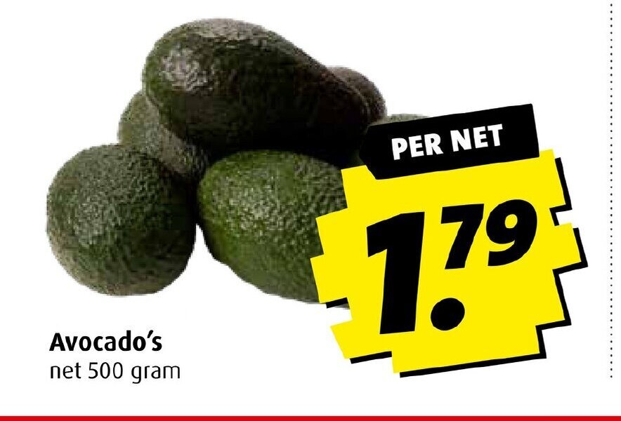 Boni Avocado's net 500 gram aanbieding