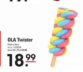 Sligro OLA Twister Peek-a-blue Doos 35 x 70 ml aanbieding