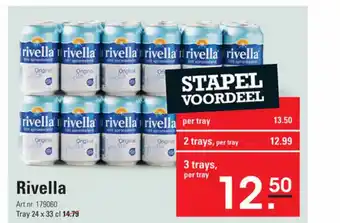 Sligro Rivella Tray 3 trays, per tray aanbieding