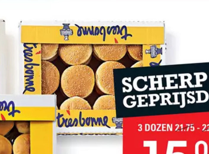 Sligro Très Bonne Hamburgerbroodjes aanbieding