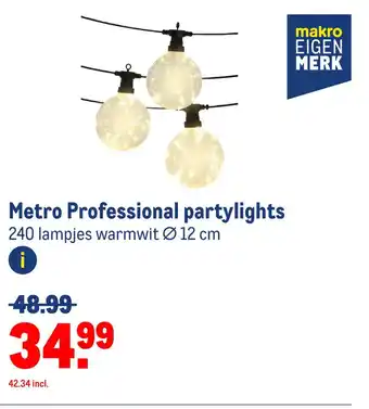 Makro Metro professional partylights aanbieding