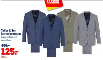 Makro Tailor & son heren kostuum aanbieding