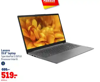 Makro Lenovo 15.6 laptop aanbieding