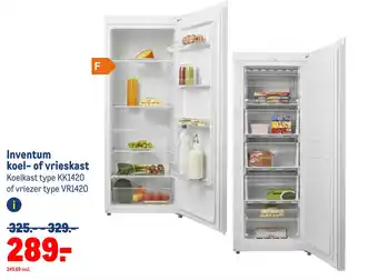 Makro Inventum koel- of vrieskast aanbieding