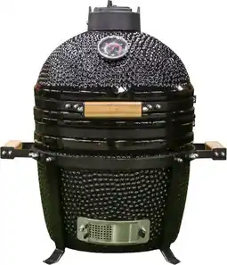 Intratuin Intratuin kamado barbecue urban chef egg compact zwart d 40 h 60 aanbieding