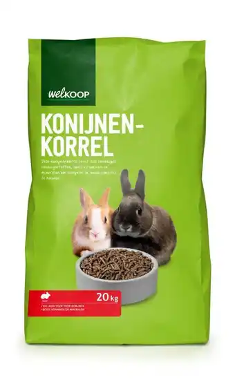 Welkoop Welkoop konijnenkorrel - konijnenvoer - 20 kg aanbieding