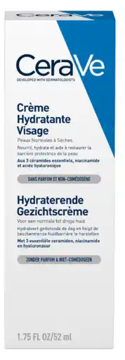 De Online Drogist Cerave hydraterende gezichtscrème 52ml aanbieding