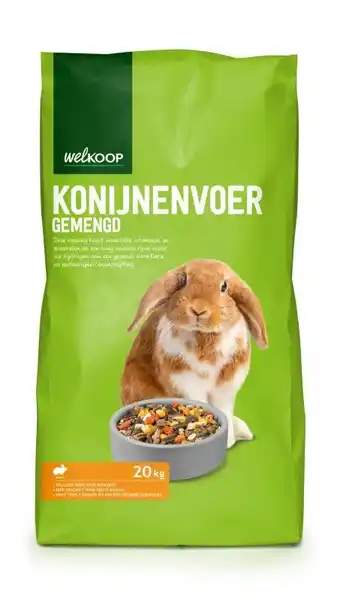 Welkoop Welkoop gemengd konijnenvoer - 20 kg aanbieding