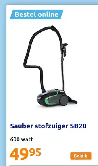 Action Sauber stofzuiger SB20 aanbieding