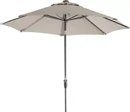 Intratuin Intratuin parasol trinidad taupe  80+uv d 300 cm aanbieding