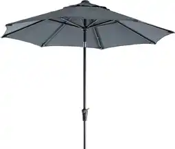 Intratuin Intratuin parasol trinidad grijs 80+uv d 300 cm aanbieding