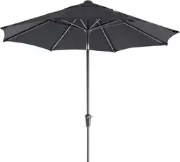 Intratuin Intratuin parasol trinidad zwart 80+uv d 250 cm aanbieding