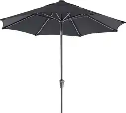 Intratuin Intratuin parasol trinidad zwart 80+uv d 300 cm aanbieding