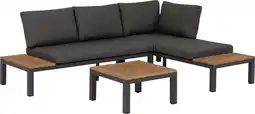 Intratuin Intratuin 4-zits loungeset rosa aluminium grijs aanbieding