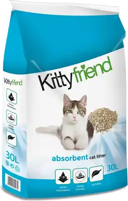 Intratuin Kitty friend kattenbakvulling absorberend 30 l aanbieding