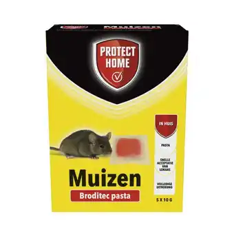 Welkoop Protect home broditec pasta - tegen muizen - 50 gram aanbieding