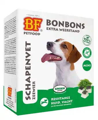 Welkoop Biofood schapenvet bonbons mini - hondensnack - zeewier - xs - 80 stuks aanbieding