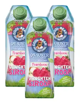 De Online Drogist Cool bear framboos vruchtensiroop multiverpakking 3x750ml aanbieding