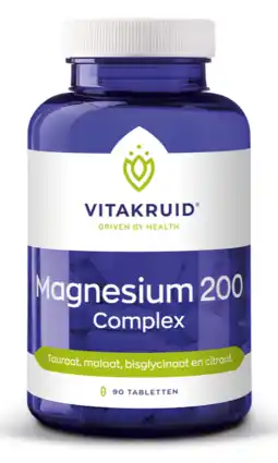 De Online Drogist Vitakruid magnesium 200 complex tabletten 90tb aanbieding