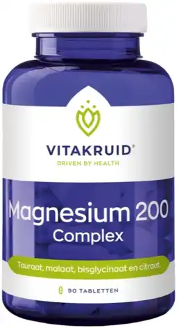 De Online Drogist Vitakruid magnesium 200 complex tabletten 90tb aanbieding