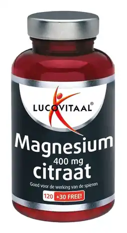 De Online Drogist Lucovitaal magnesium citraat 400mg tabletten 150tb aanbieding